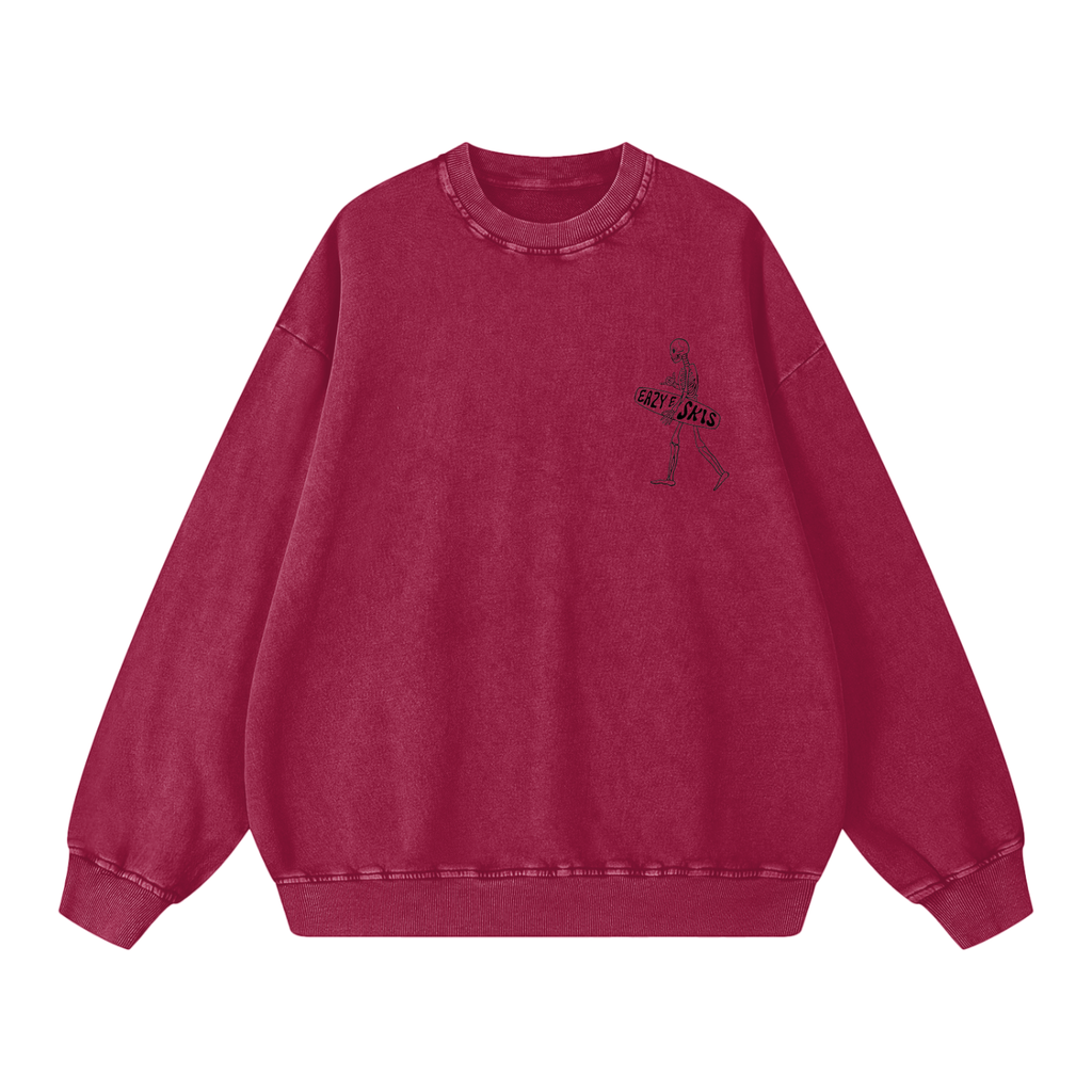 Snow Washed Oversized Sweatshirt