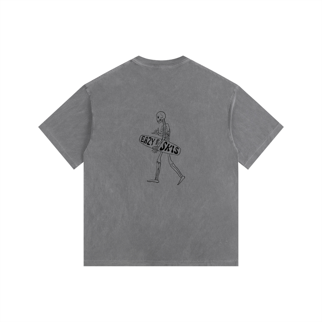Eazyeskis Vintage Washed Oversized Cotton T-Shirt