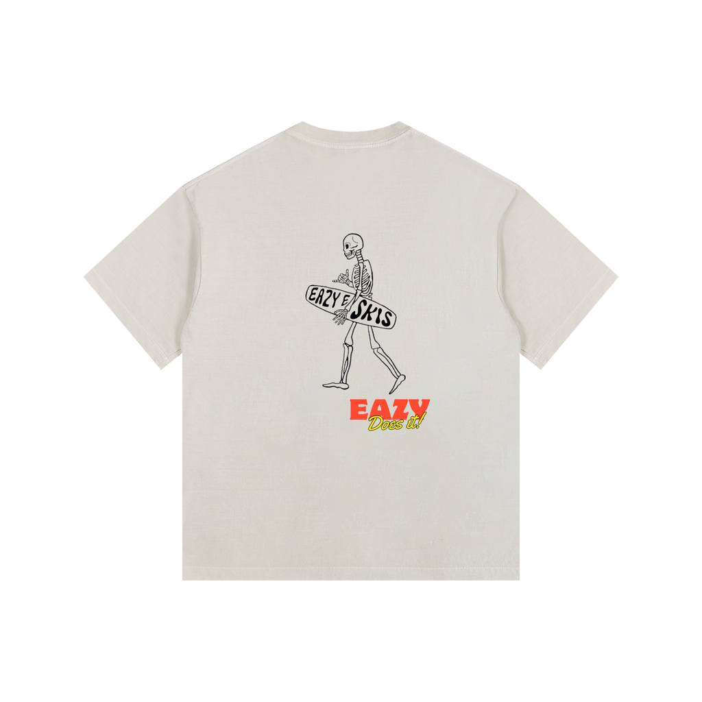 Eazy Does it! Vintage Washed Oversized Cotton T-Shirt