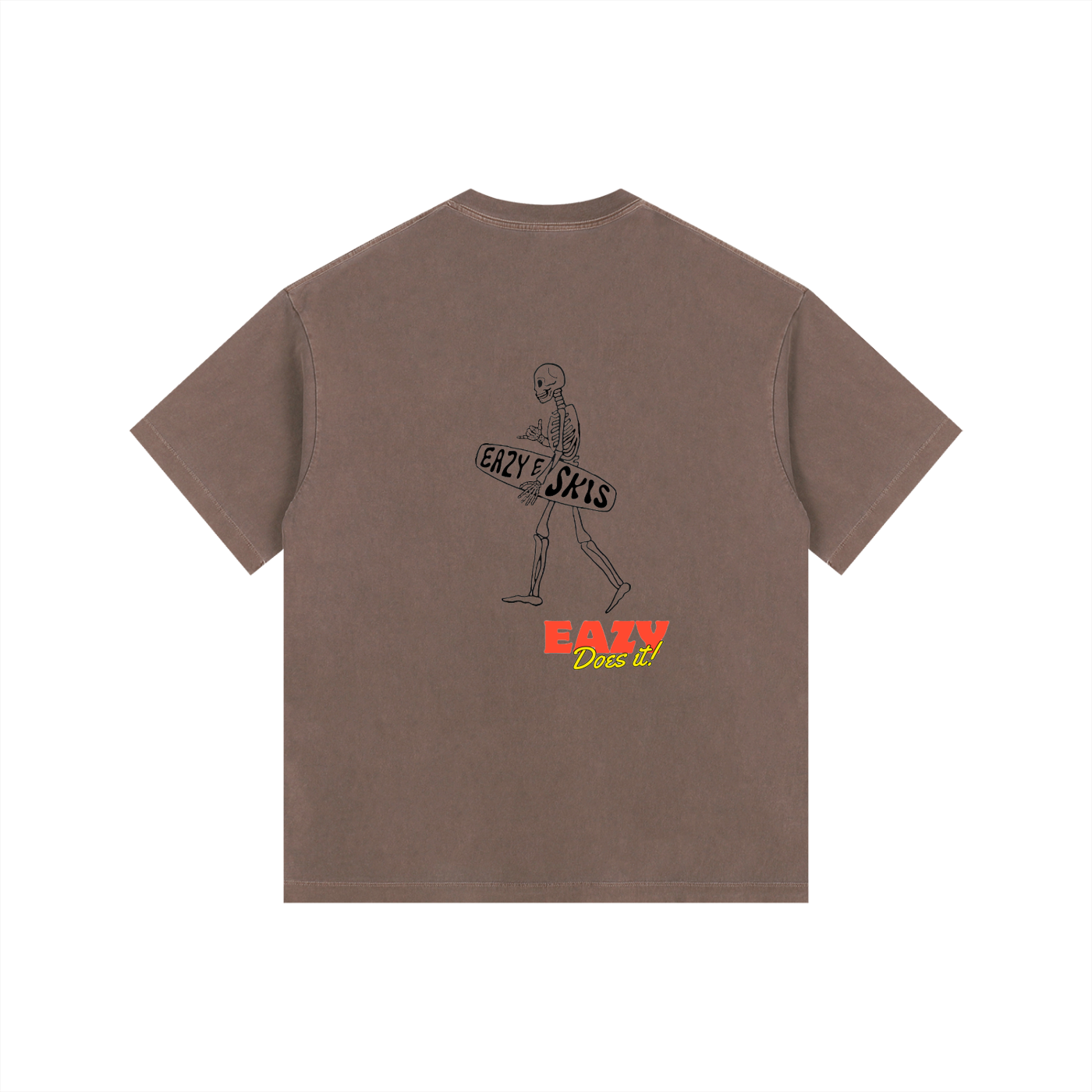 Eazy Does it! Vintage Washed Oversized Cotton T-Shirt