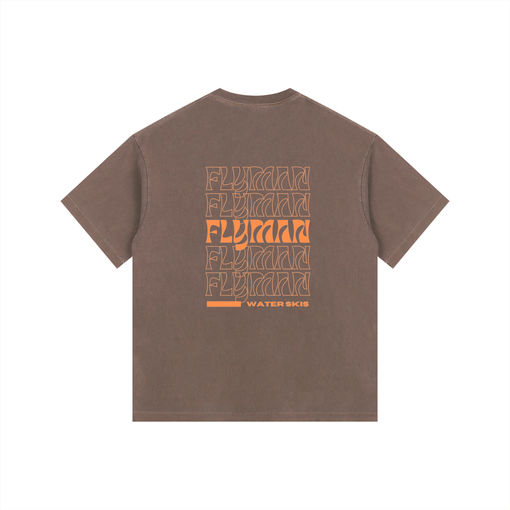 DO IT FOR NICK! Flyman Skis Vintage Washed Oversized Cotton T-Shirt