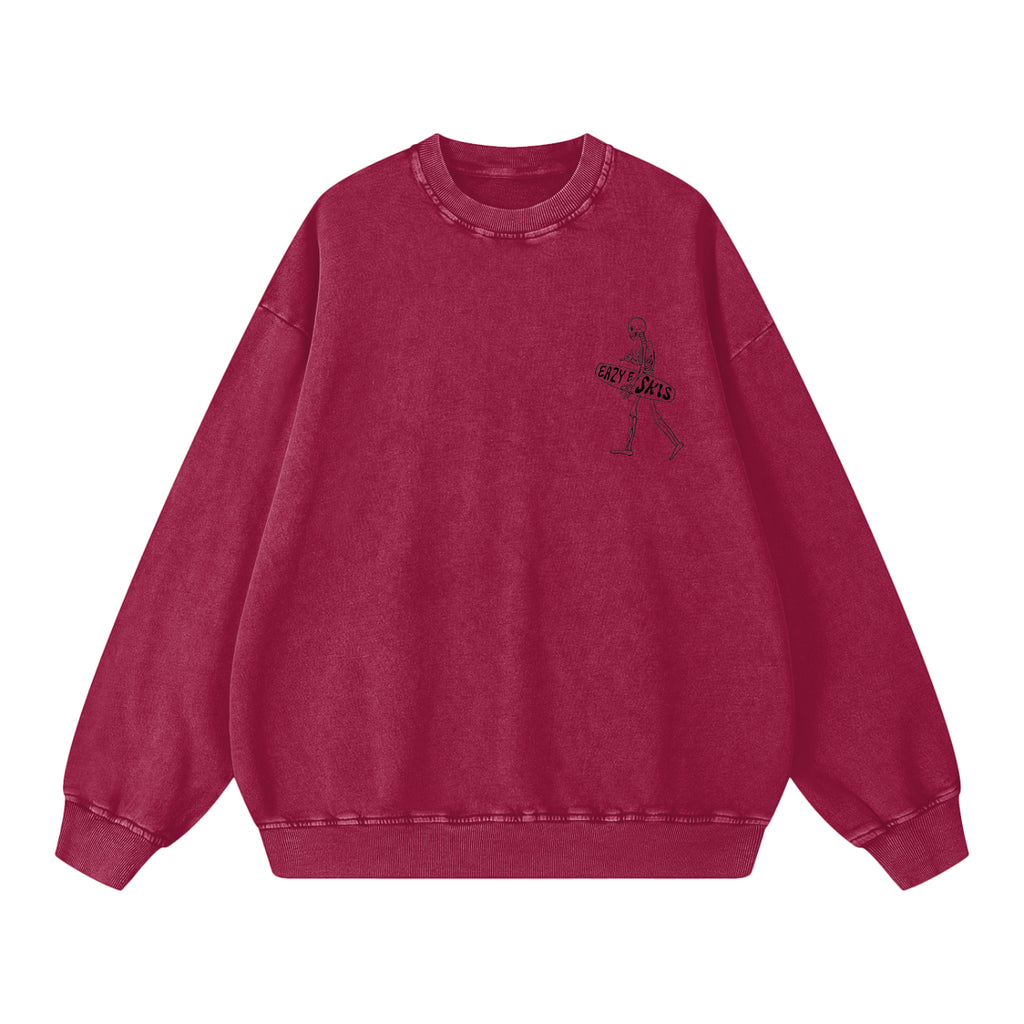 Snow Washed Oversized Sweatshirt