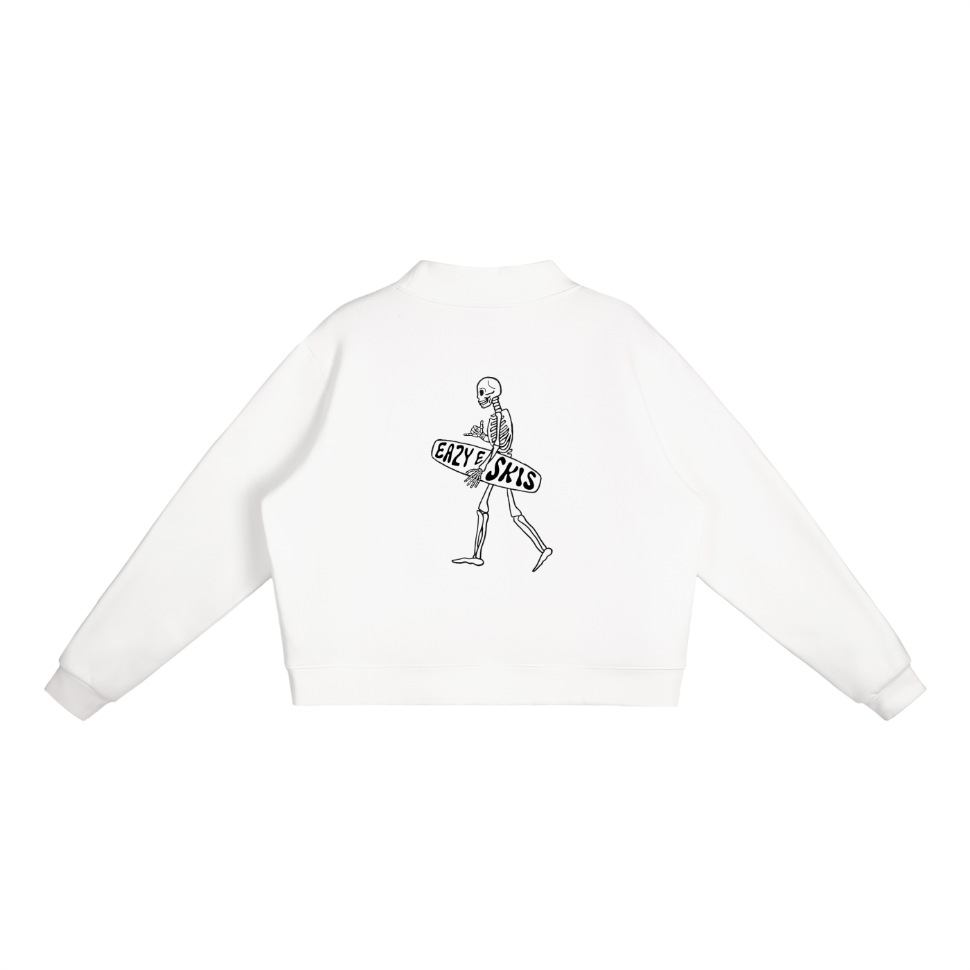 Essential Fleece Mock-Neck Crew Sweatshirt