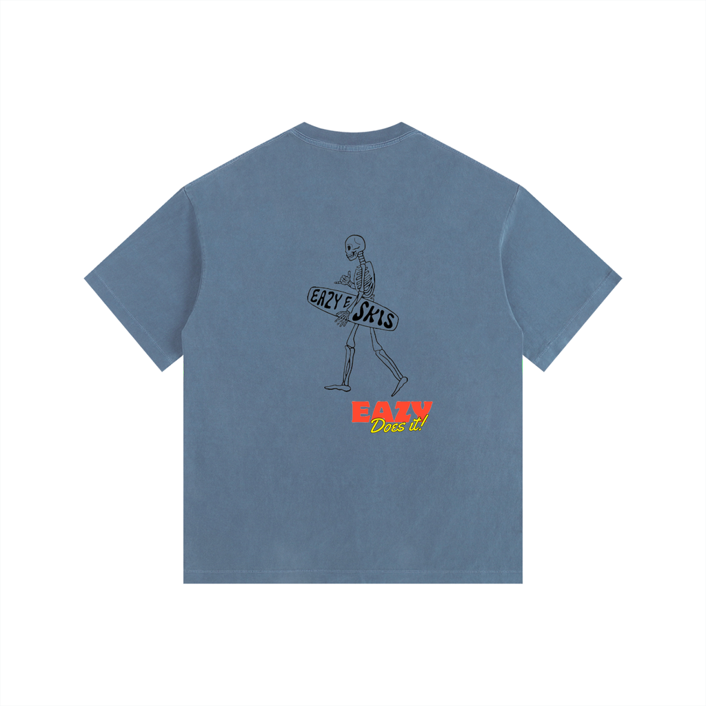Eazy Does it! Vintage Washed Oversized Cotton T-Shirt