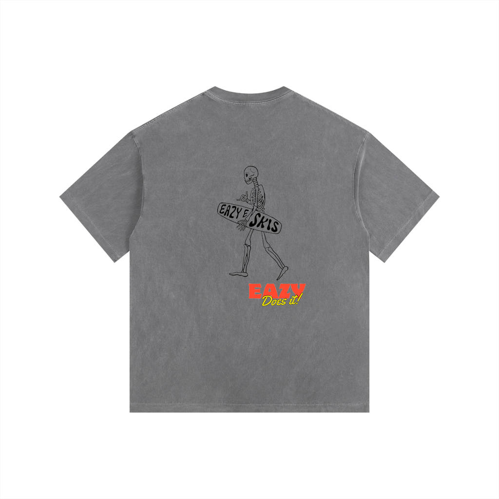 Eazy Does it! Vintage Washed Oversized Cotton T-Shirt