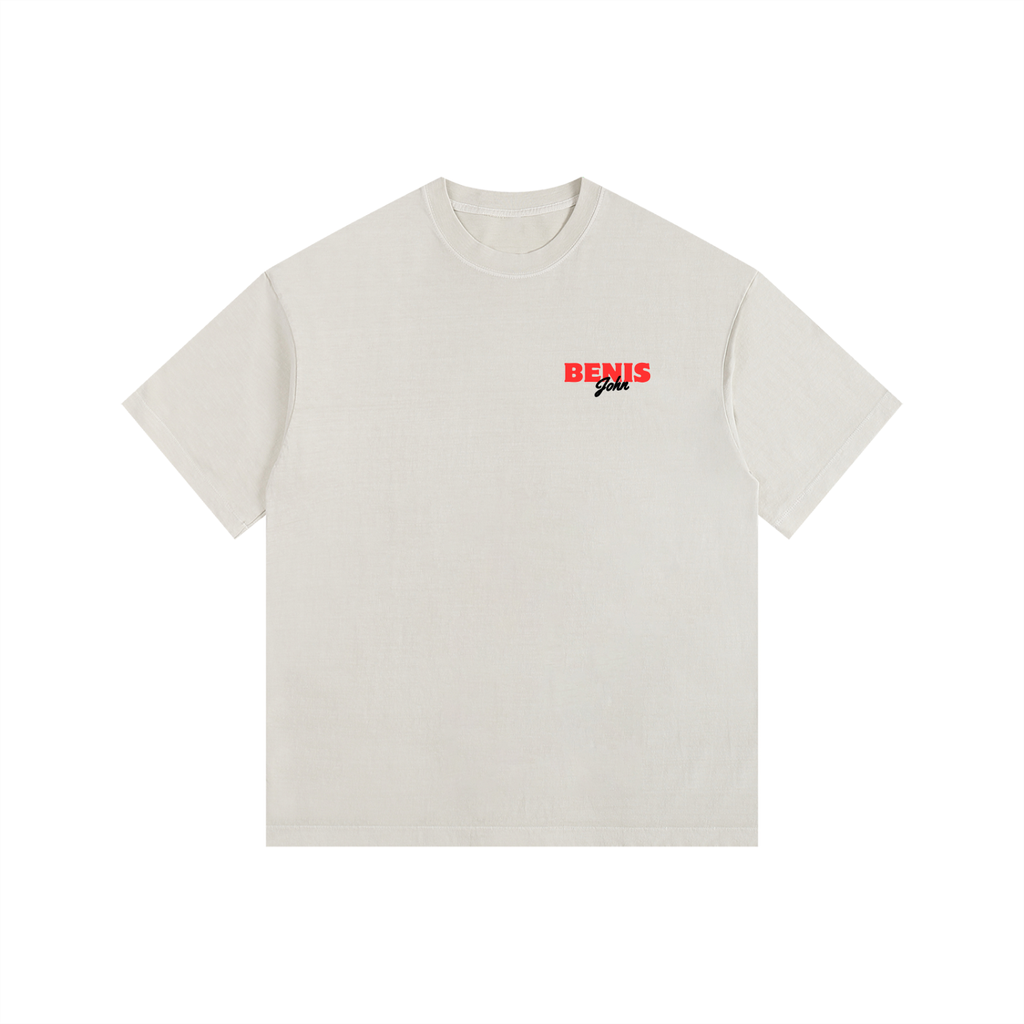 Benis Fliver Vintage Washed Oversized Cotton T-Shirt