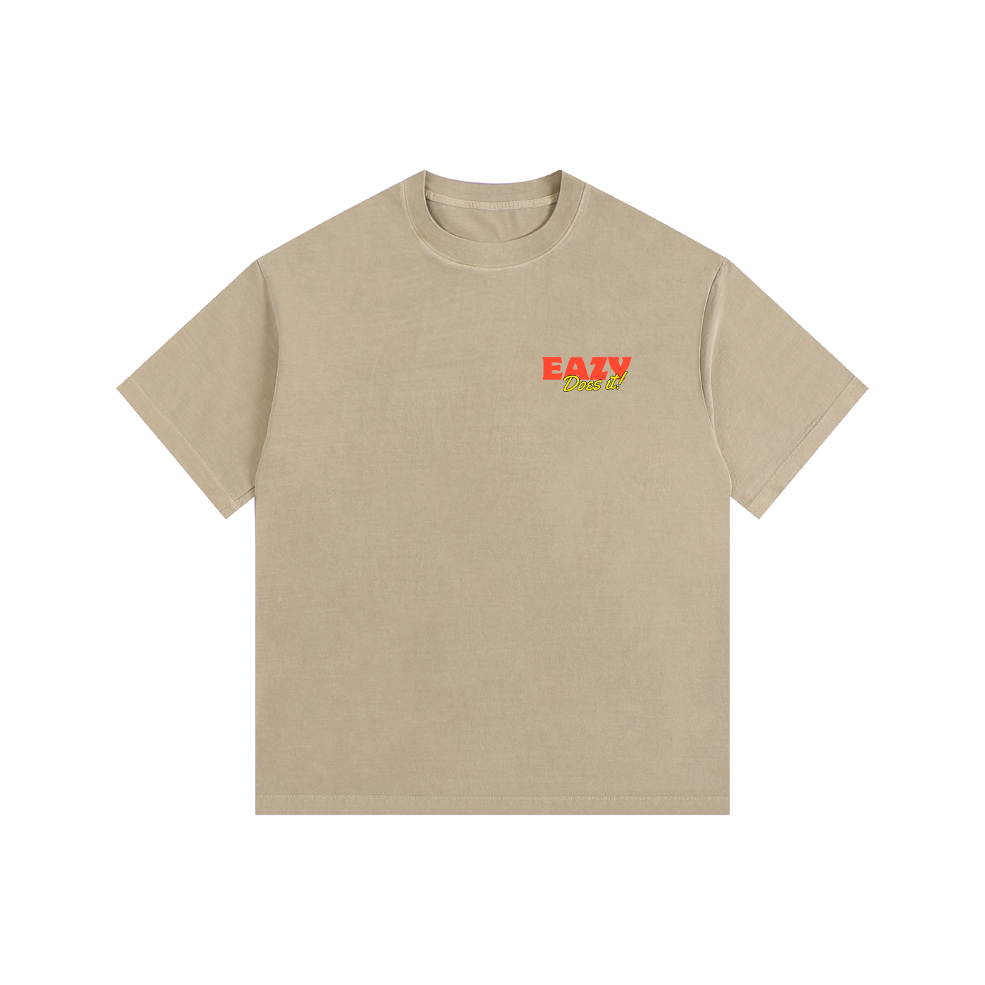 Eazy Does it! Vintage Washed Oversized Cotton T-Shirt