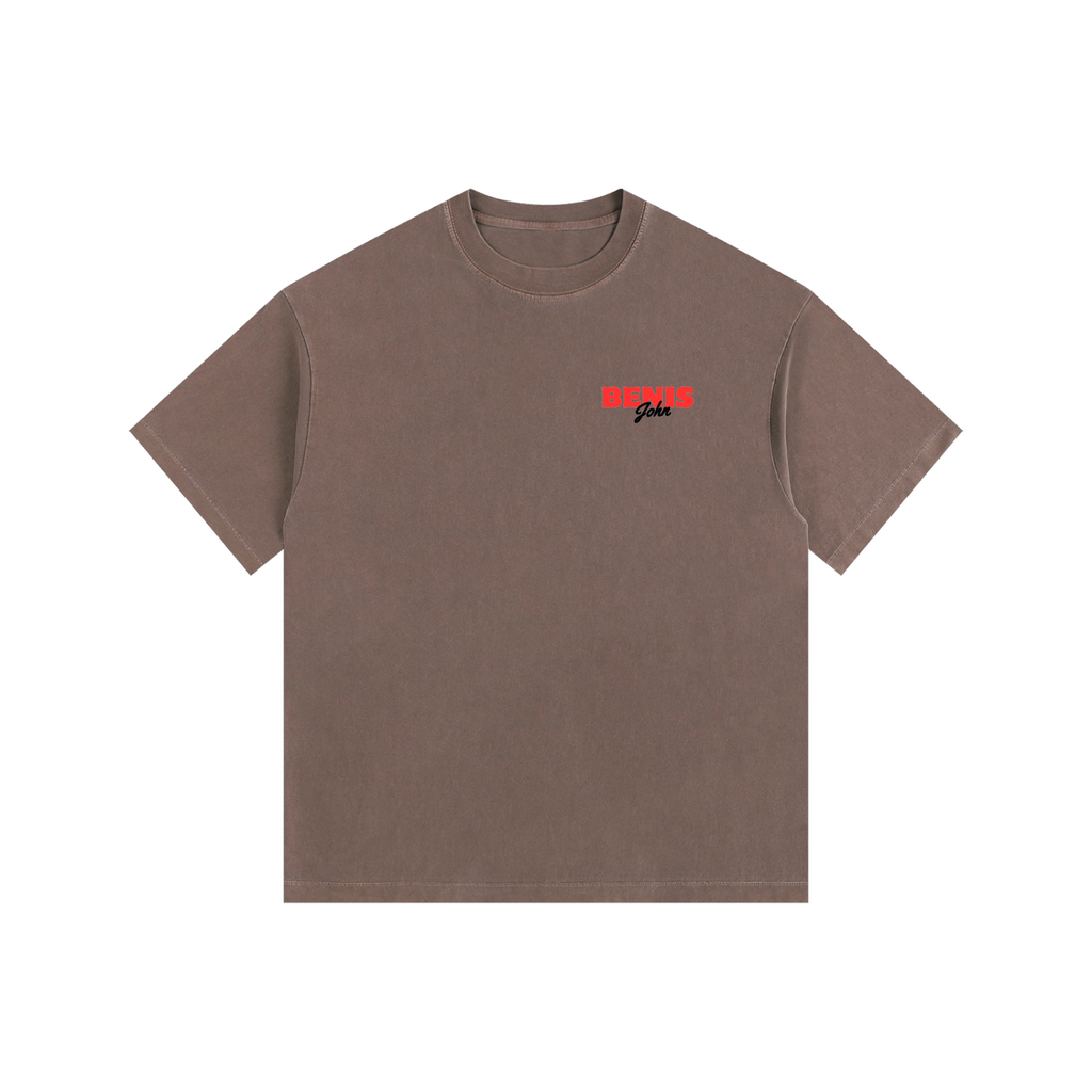 Benis Fliver Vintage Washed Oversized Cotton T-Shirt