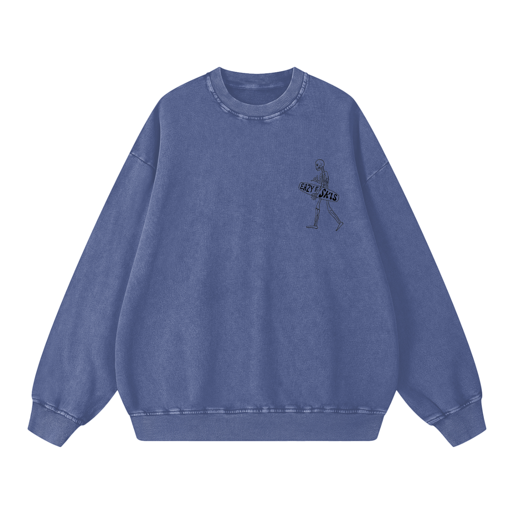 Snow Washed Oversized Sweatshirt