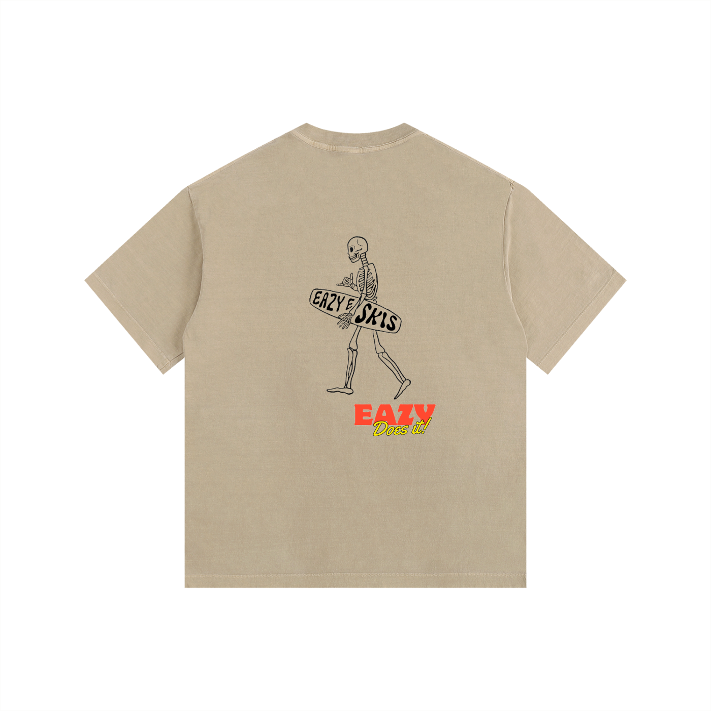 Eazy Does it! Vintage Washed Oversized Cotton T-Shirt