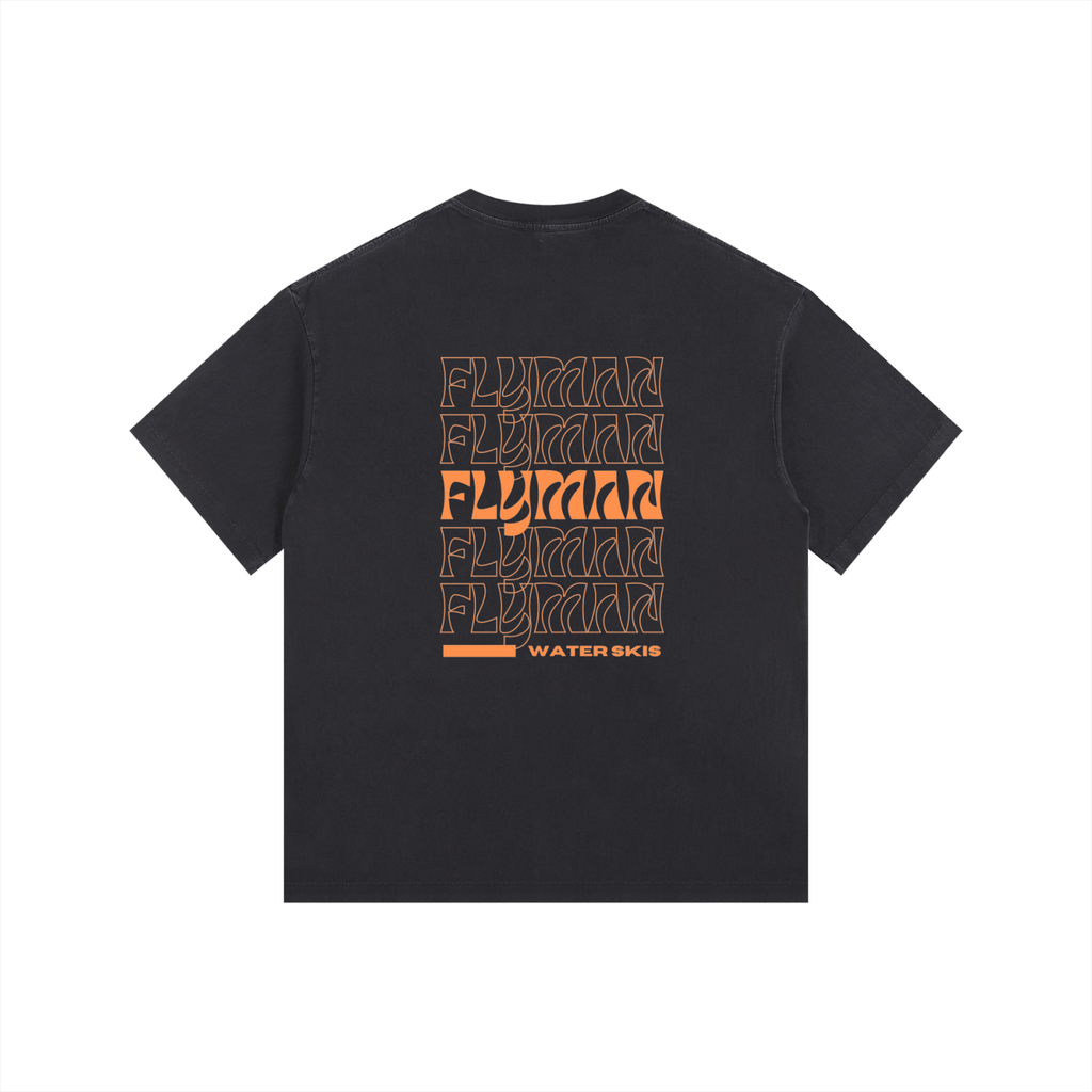 DO IT FOR NICK! Flyman Skis Vintage Washed Oversized Cotton T-Shirt