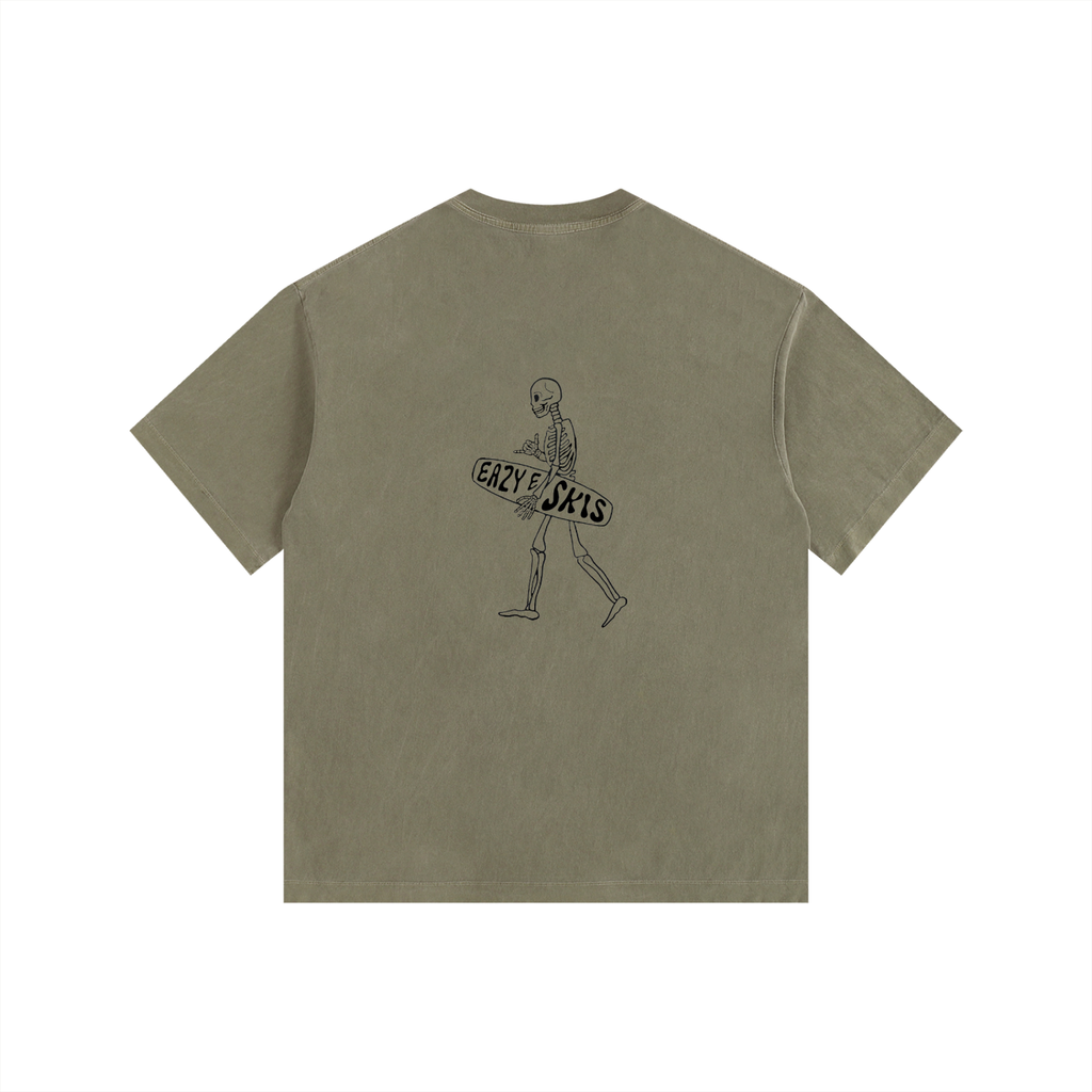 Eazyeskis Vintage Washed Oversized Cotton T-Shirt