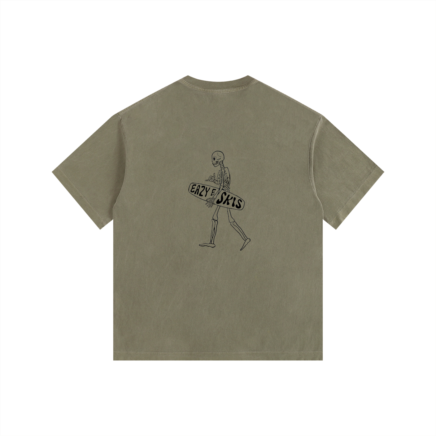 Eazyeskis Vintage Washed Oversized Cotton T-Shirt