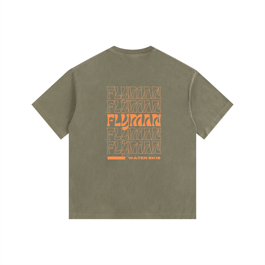 DO IT FOR NICK! Flyman Skis Vintage Washed Oversized Cotton T-Shirt