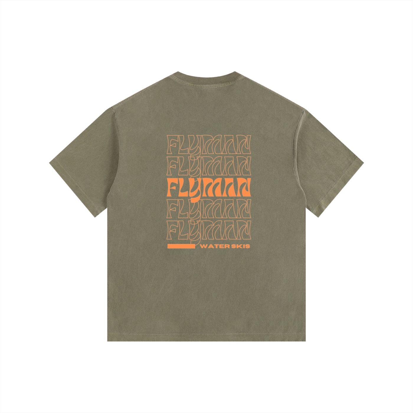 DO IT FOR NICK! Flyman Skis Vintage Washed Oversized Cotton T-Shirt