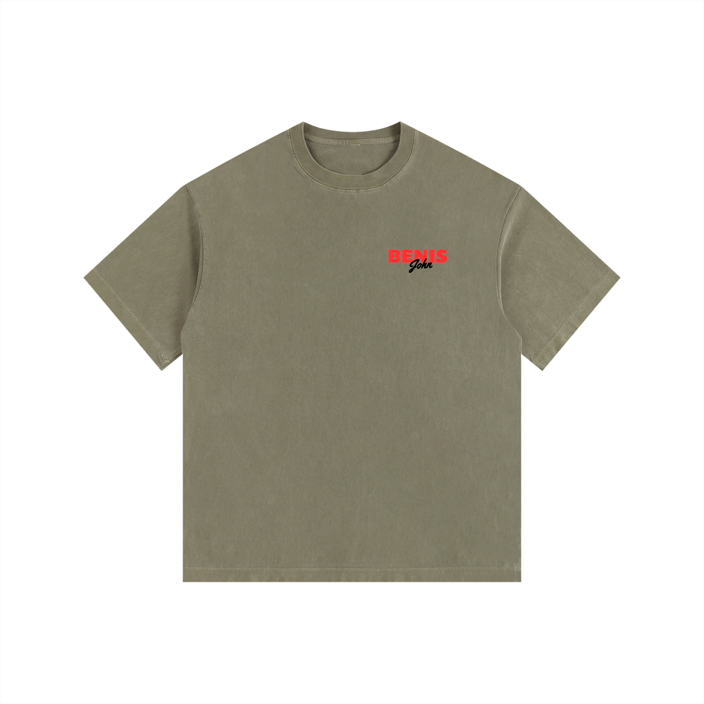 Benis Fliver Vintage Washed Oversized Cotton T-Shirt