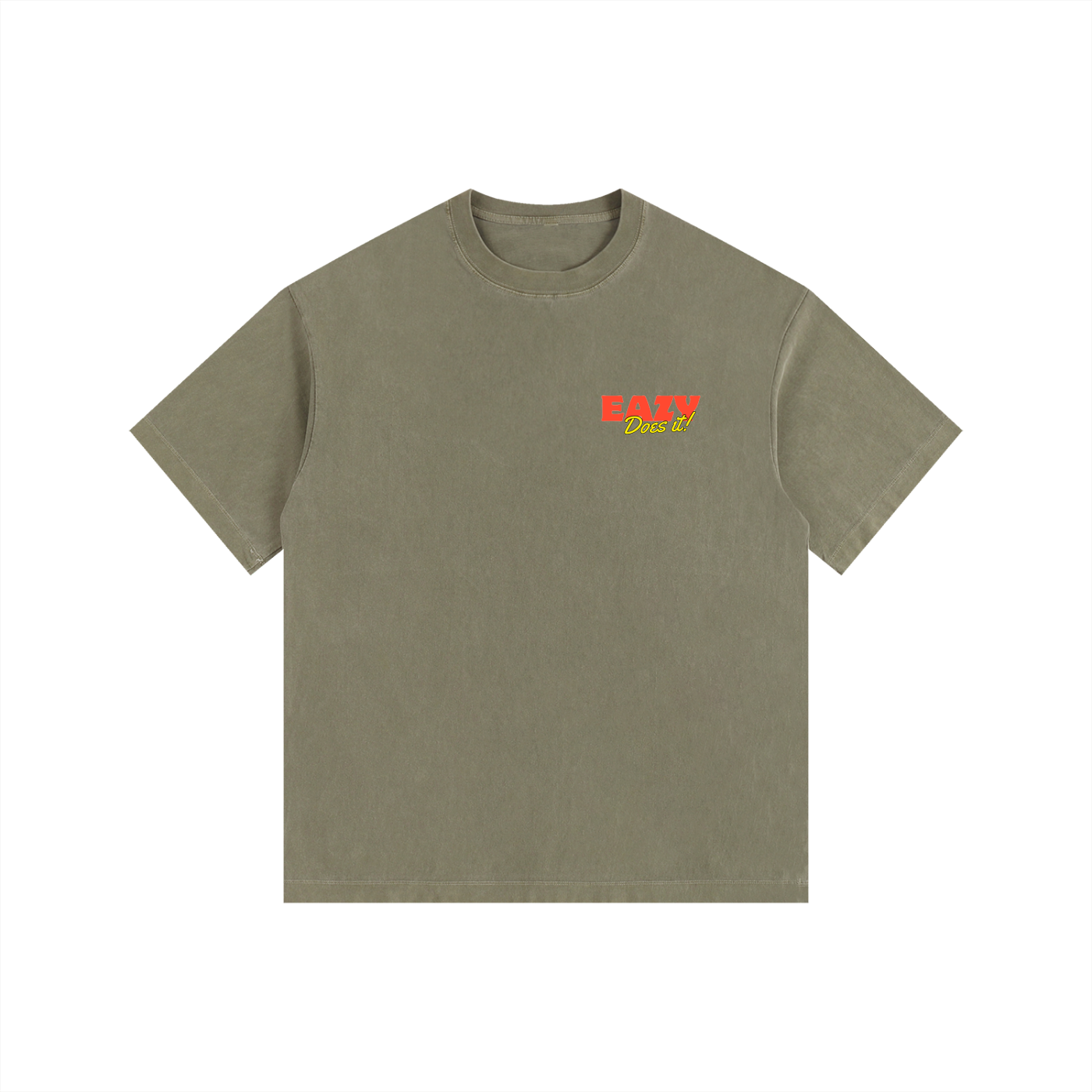 Eazy Does it! Vintage Washed Oversized Cotton T-Shirt