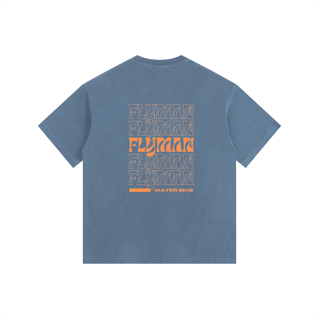 DO IT FOR NICK! Flyman Skis Vintage Washed Oversized Cotton T-Shirt