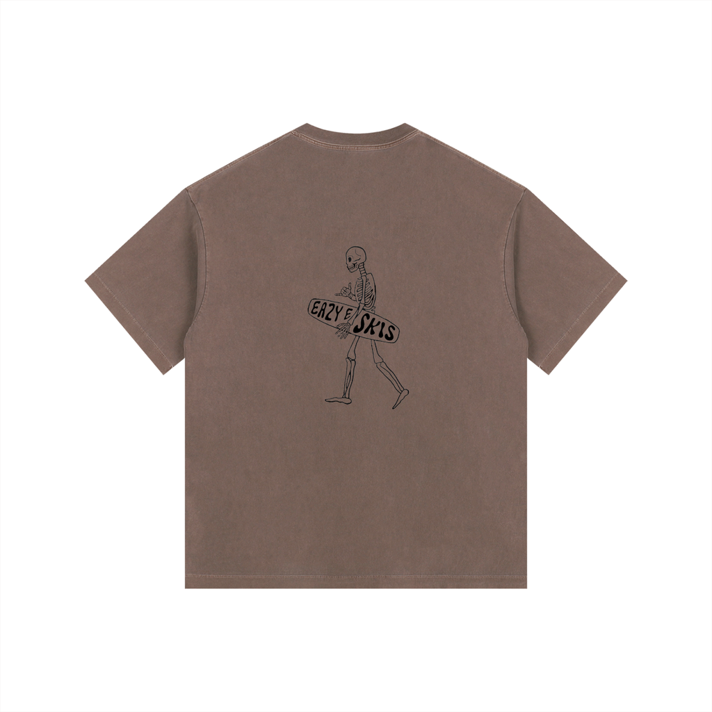 Eazyeskis Vintage Washed Oversized Cotton T-Shirt