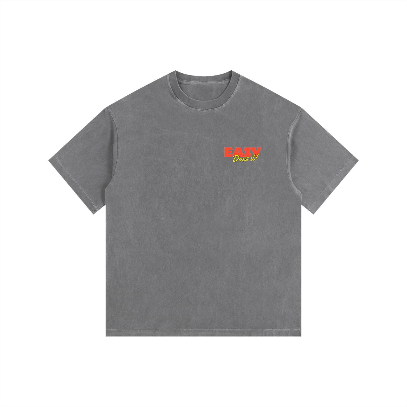 Eazy Does it! Vintage Washed Oversized Cotton T-Shirt