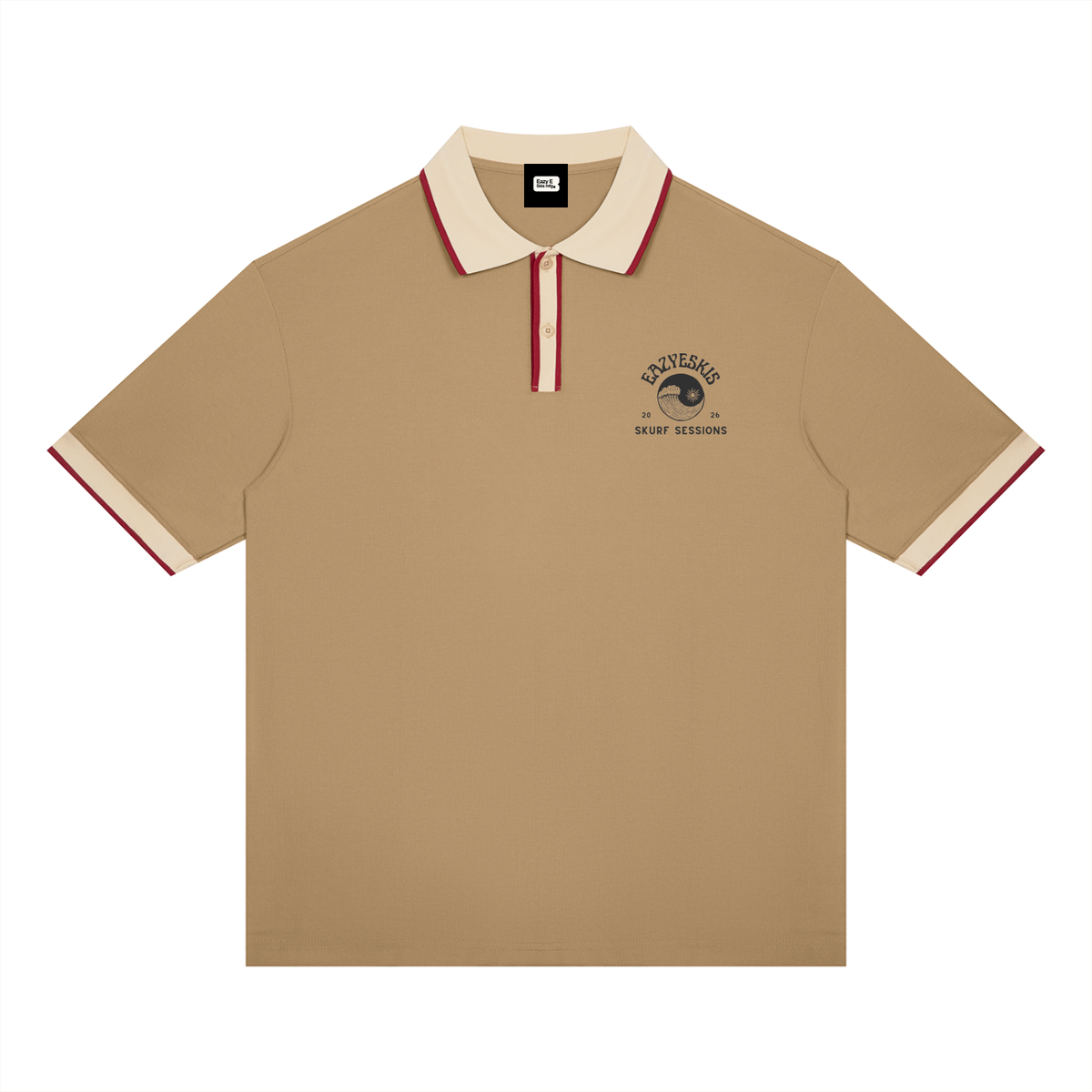 Unisex Color Block Polo Shirt
