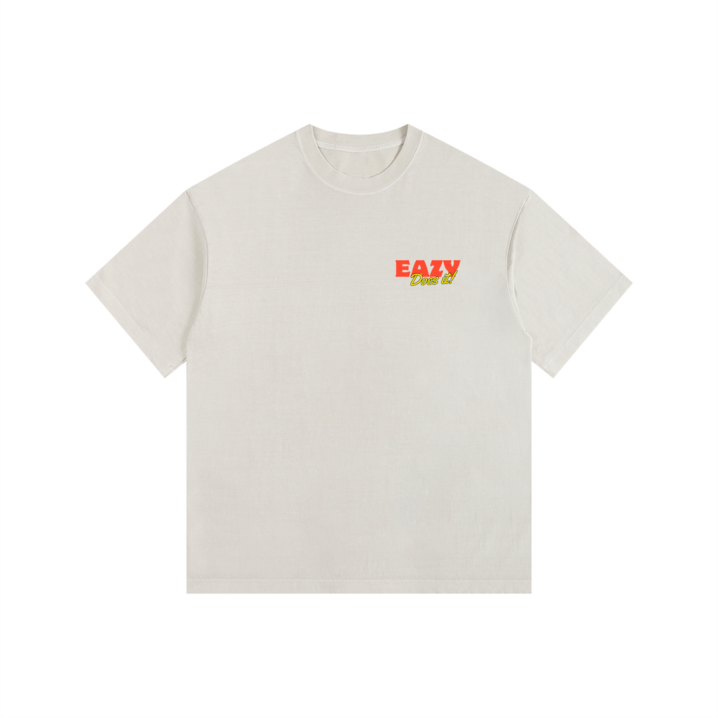 Eazy Does it! Vintage Washed Oversized Cotton T-Shirt