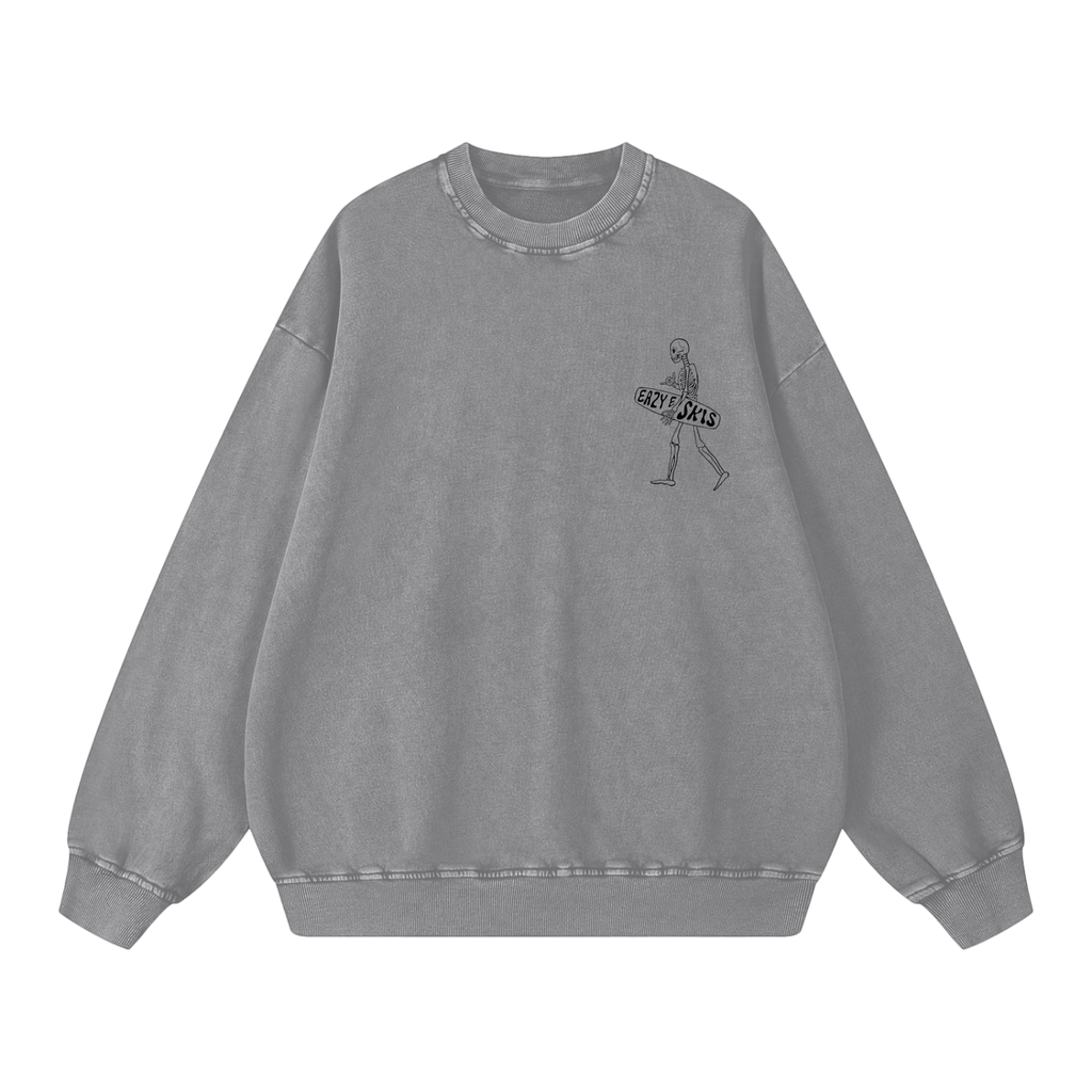 Snow Washed Oversized Sweatshirt