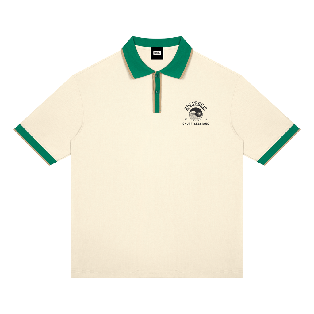 Unisex Color Block Polo Shirt