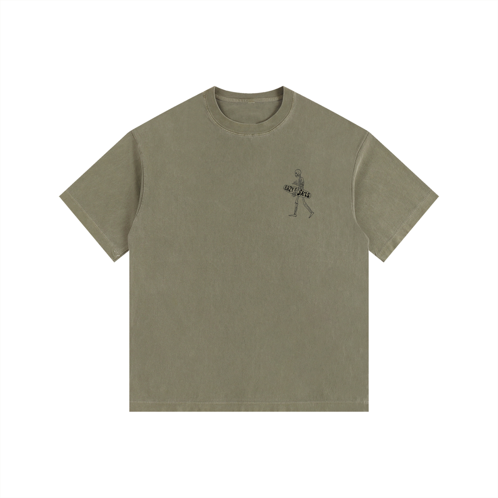 Eazyeskis Vintage Washed Oversized Cotton T-Shirt