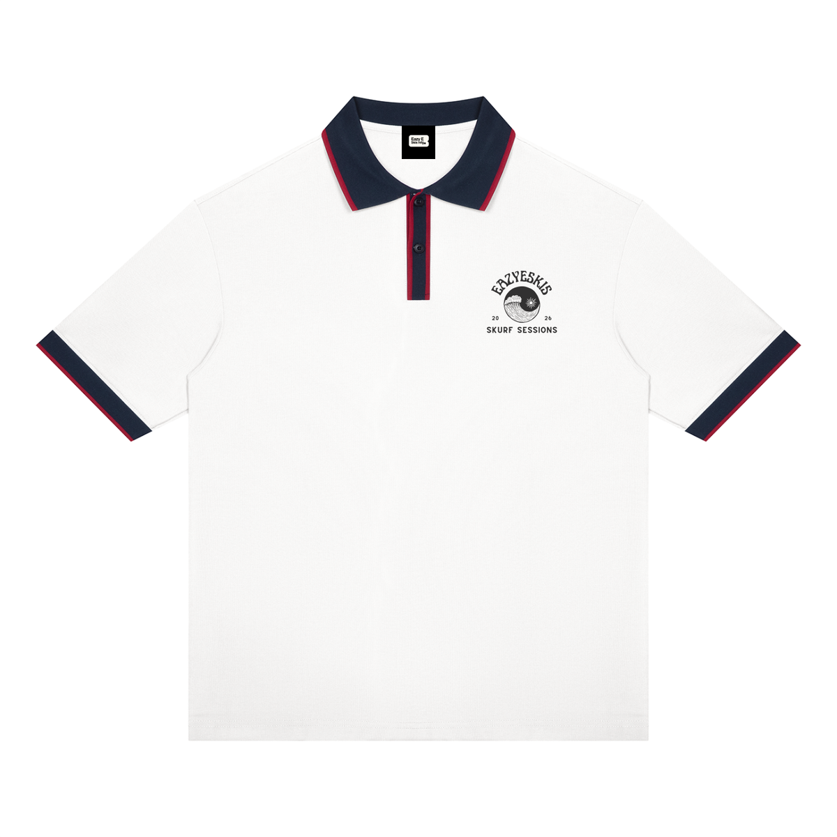 Unisex Color Block Polo Shirt