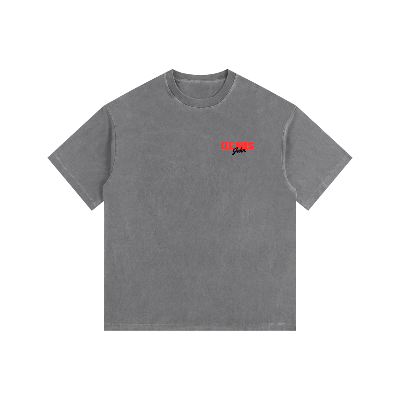 Benis Fliver Vintage Washed Oversized Cotton T-Shirt