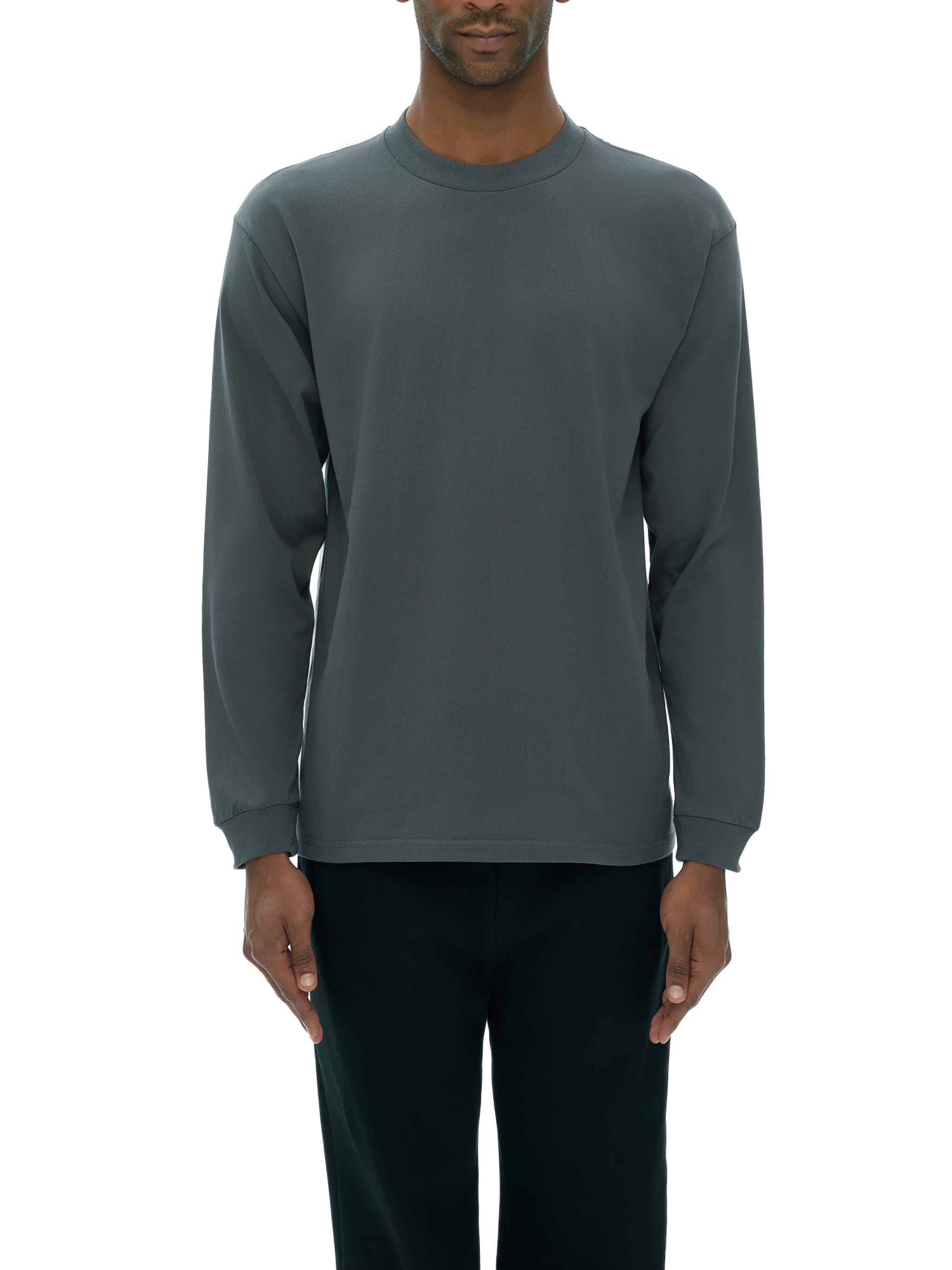 Shulda Crew Neck Drop Shoulder Long Sleeve Shirt